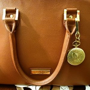 Joy&Iman New! Leather Satchel & Watch👜16"×10"×7"Luxury Bag,Nice Gift. 🎁